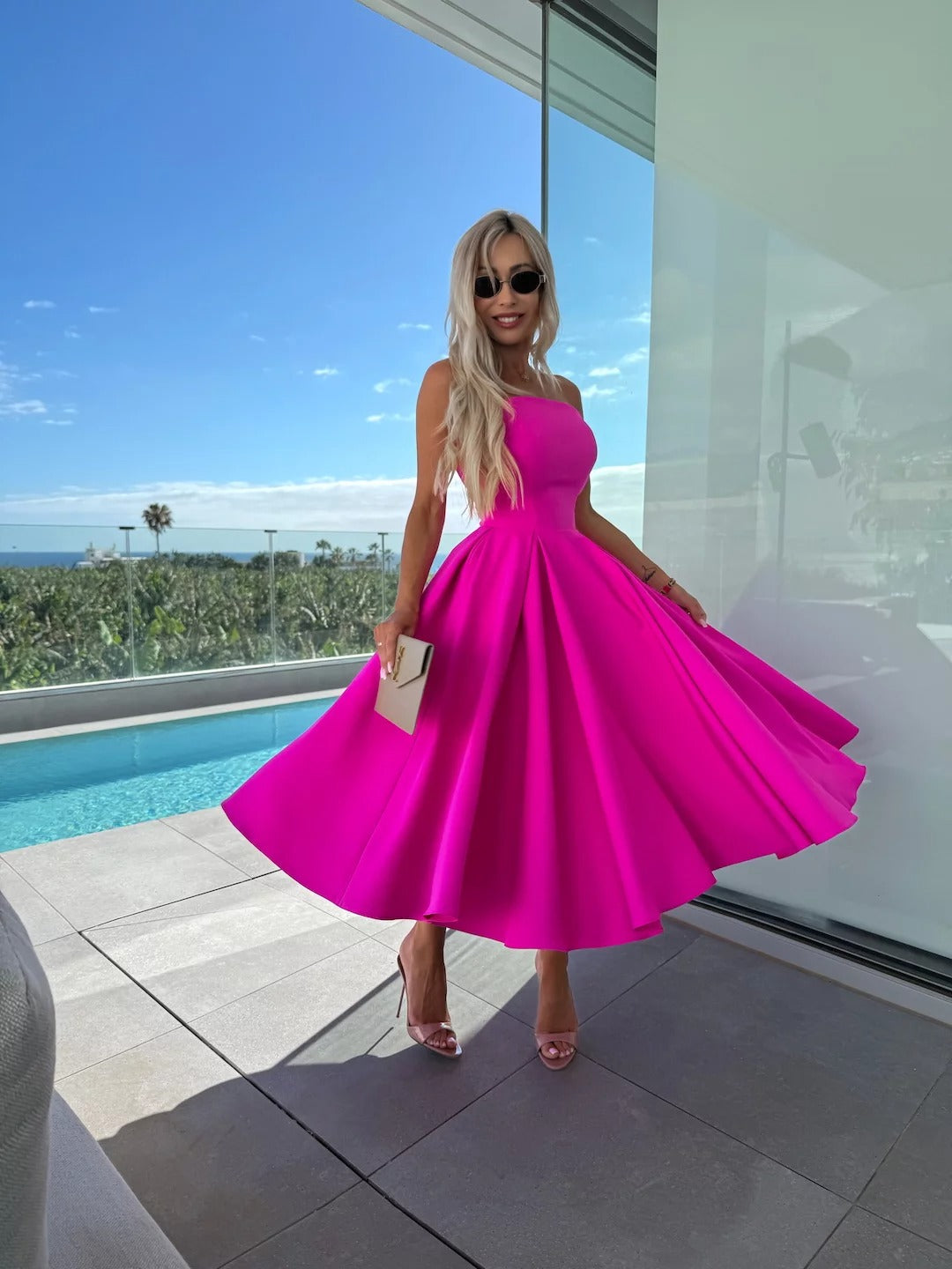 ROSEMARIE - VESTIDO SIN TIRANTES