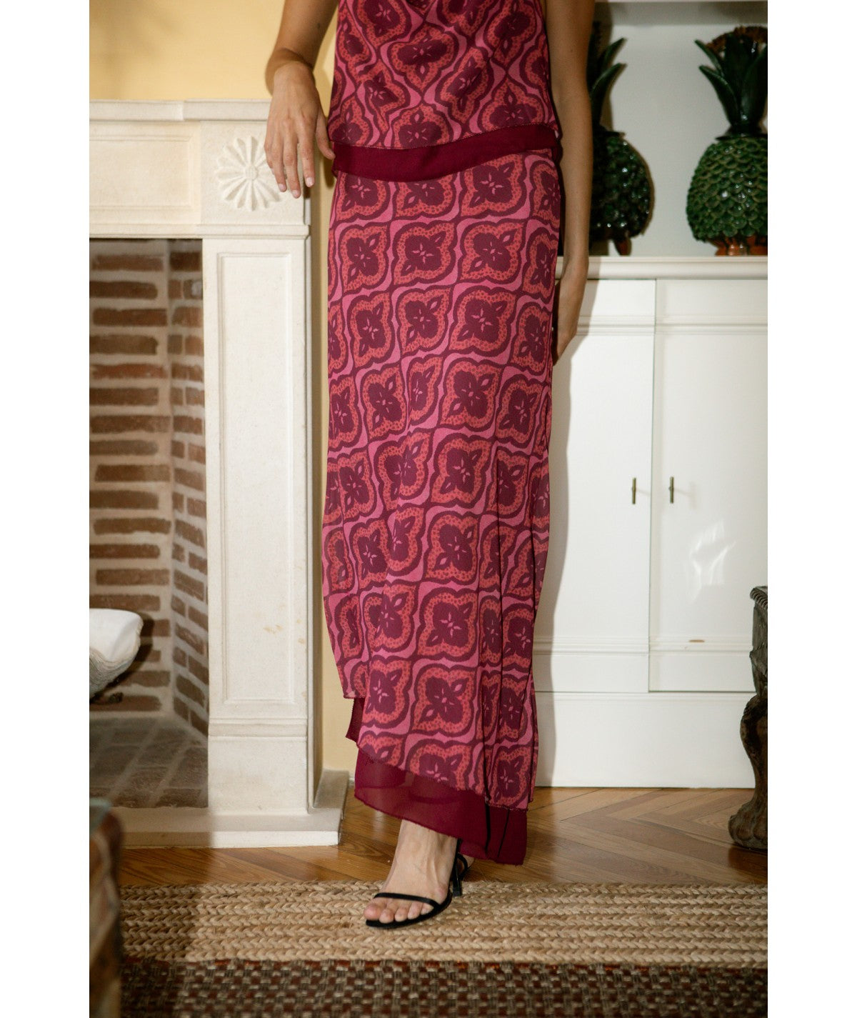 ELIZABETH - CONJUNTO TOP Y FALDA REVERSIBLE