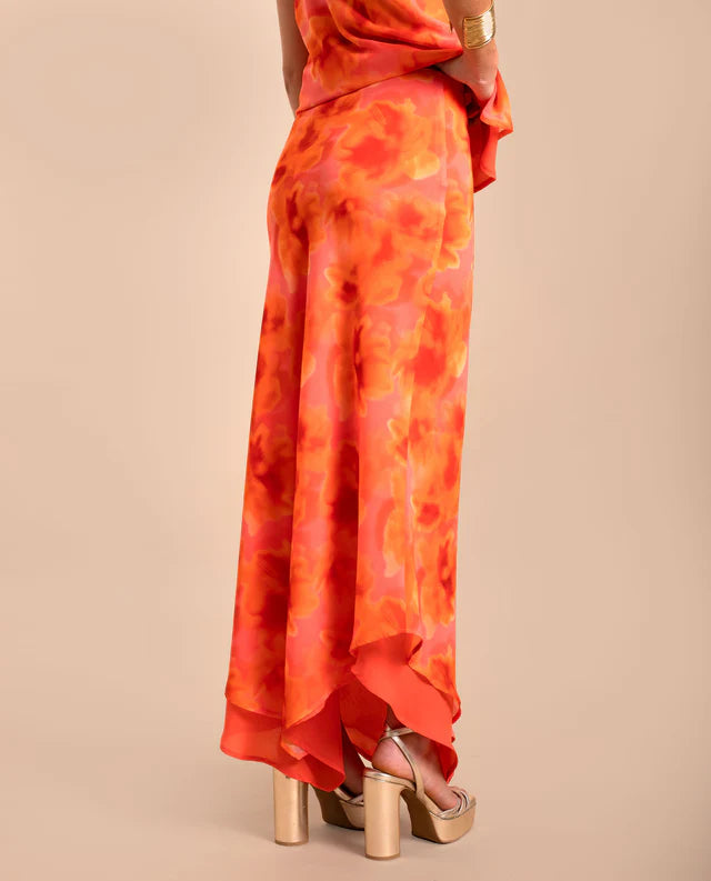 VALERIA - CONJUNTO DE BLUSA HALTER Y FALDA LARGA