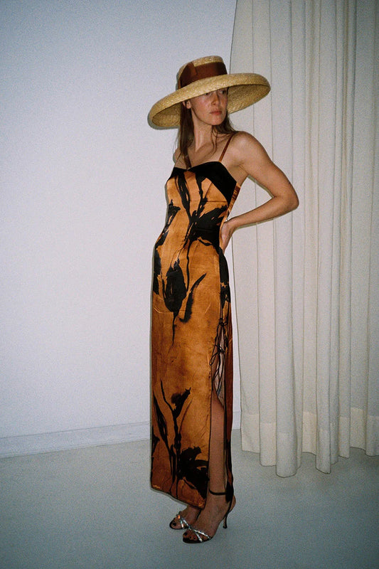 MAGDA - VESTIDO MIDI CON ESTAMPADO
