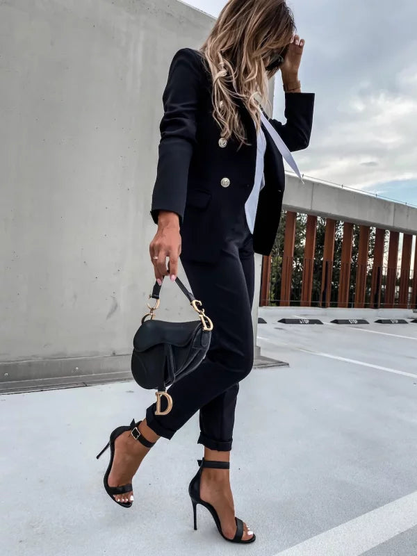 FÁTIMA · CONJUNTO DE BLAZER Y PANTALÓN