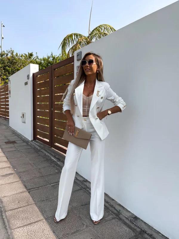 FÁTIMA · CONJUNTO DE BLAZER Y PANTALÓN