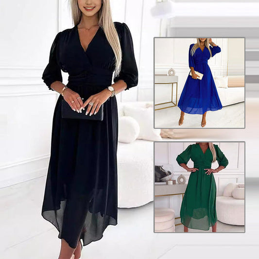 PAZ - VESTIDO CON MANGAS TRES CUARTOS