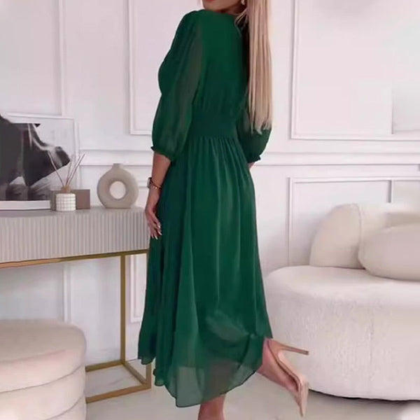 PAZ - VESTIDO CON MANGAS TRES CUARTOS