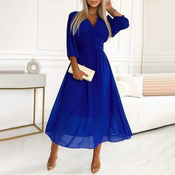 PAZ - VESTIDO CON MANGAS TRES CUARTOS