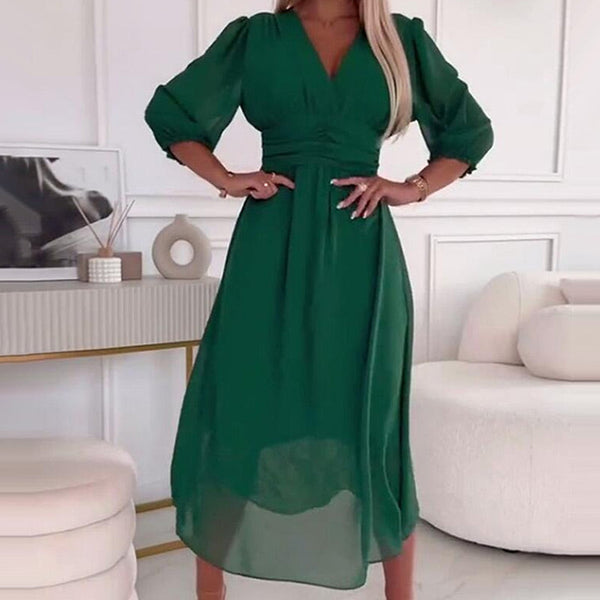 PAZ - VESTIDO CON MANGAS TRES CUARTOS