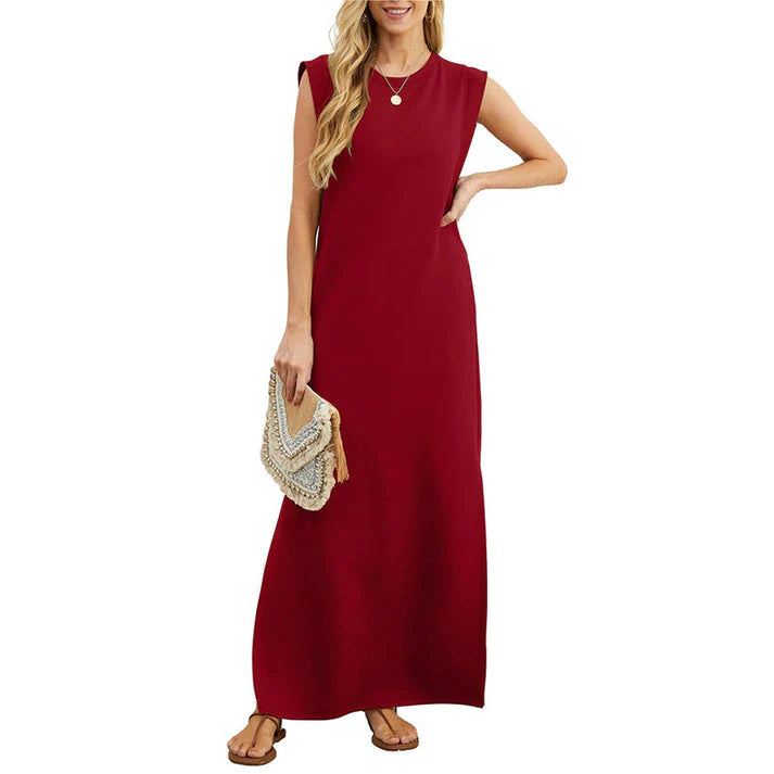 XIOMARA - VESTIDO LARGO CON BOLSILLOS
