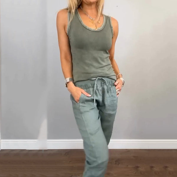EMILIA - CONJUNTO TOP Y PANTALÓN