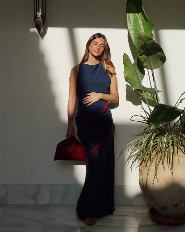 NINOSKA - VESTIDO LARGO SIN MANGAS AJUSTADO