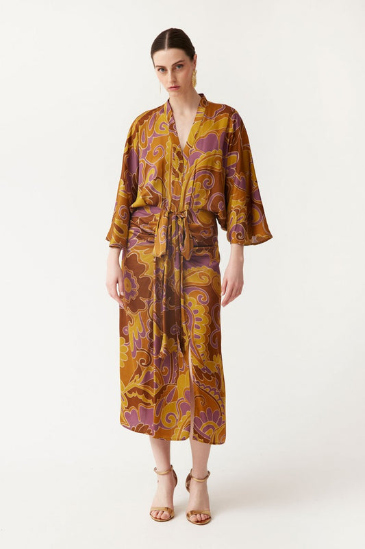 CAELI - VESTIDO CON ESTAMPADO RETRO