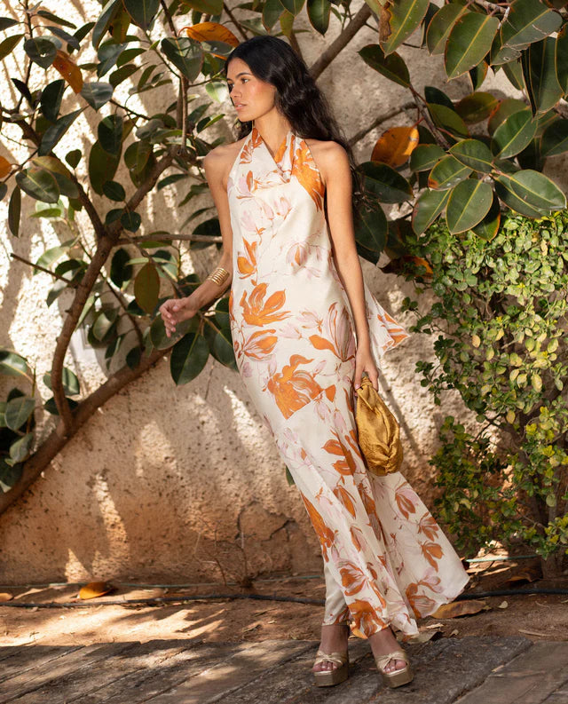 SELMA - VESTIDO LARGO ESTAMPADO