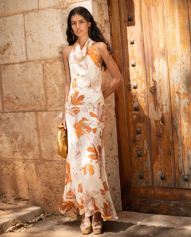SELMA - VESTIDO LARGO ESTAMPADO