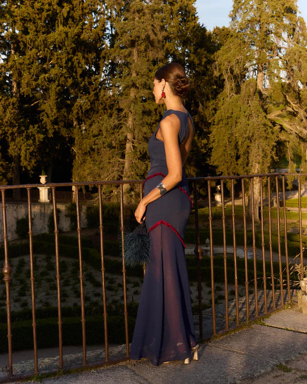 NINOSKA - VESTIDO LARGO SIN MANGAS AJUSTADO