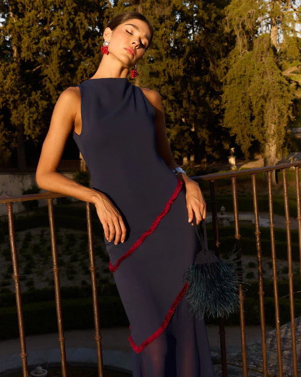 NINOSKA - VESTIDO LARGO SIN MANGAS AJUSTADO