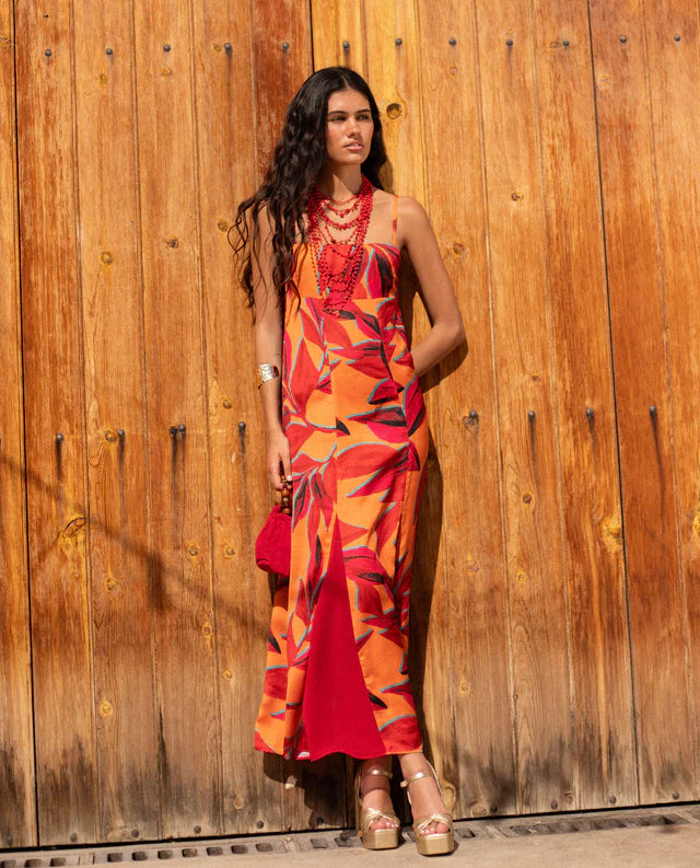 SABINA - VESTIDO LARGO ESTAMPADO