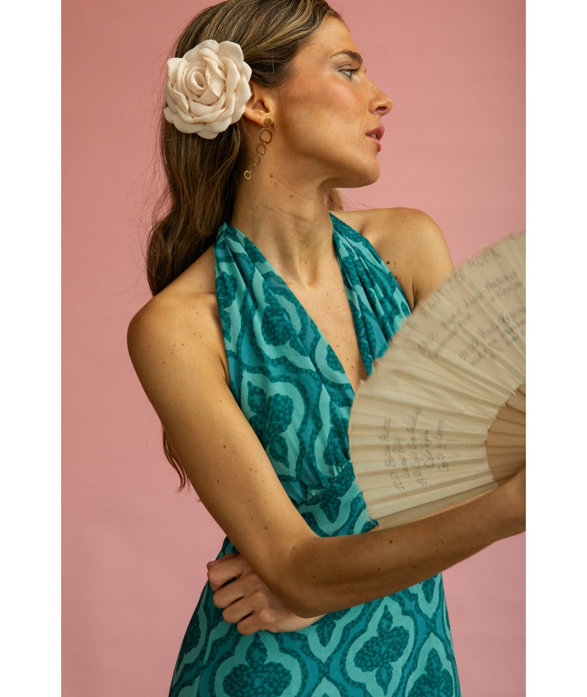 CALIXTA - VESTIDO HALTER ESTAMPADO