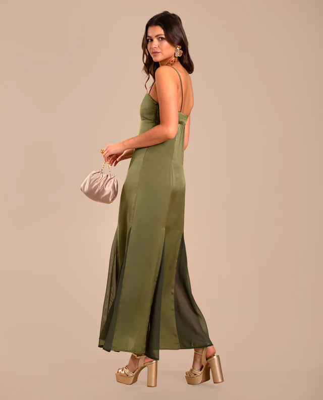 JAVIERA - VESTIDO MIDI SATINADO