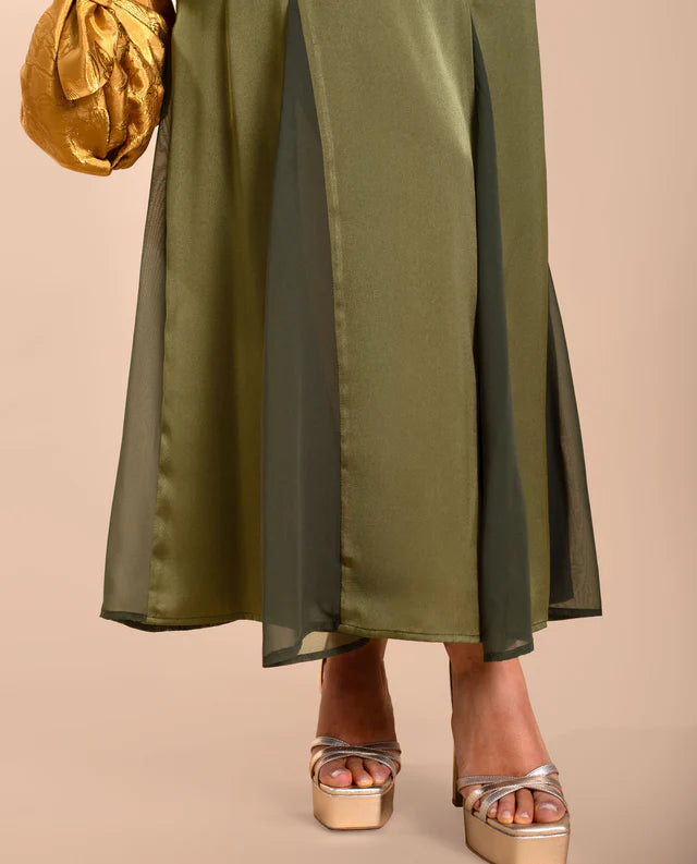 JAVIERA - VESTIDO MIDI SATINADO