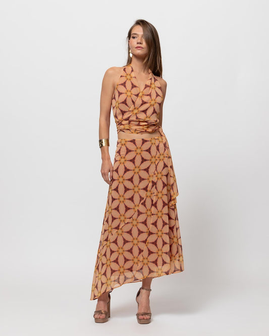 ROSALINDA - CONJUNTO TOP Y FALDA